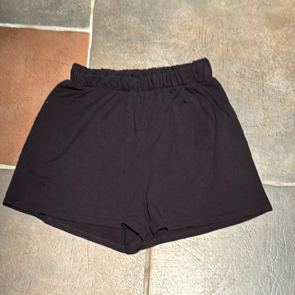 Fashion Nova Black Athletic Shorts with Elastic Waistband Sz small